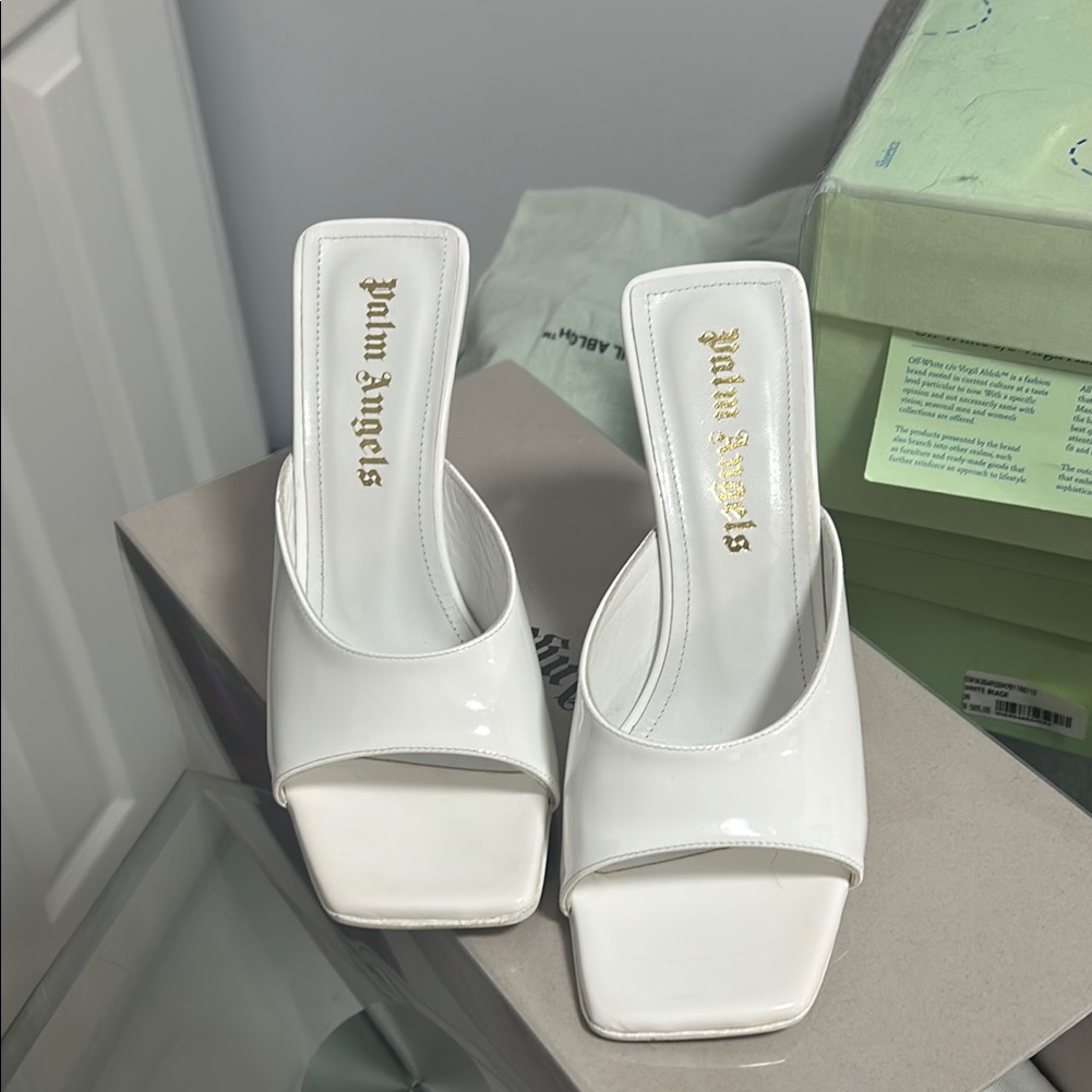Palm Angels White Heels
